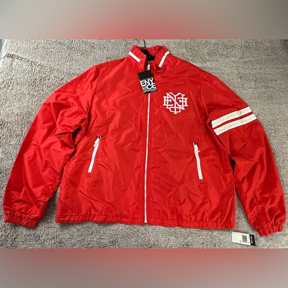 COPY - Enyce Men’s Full Zip Jacket White Red Size XXX - Picture 4 of 12